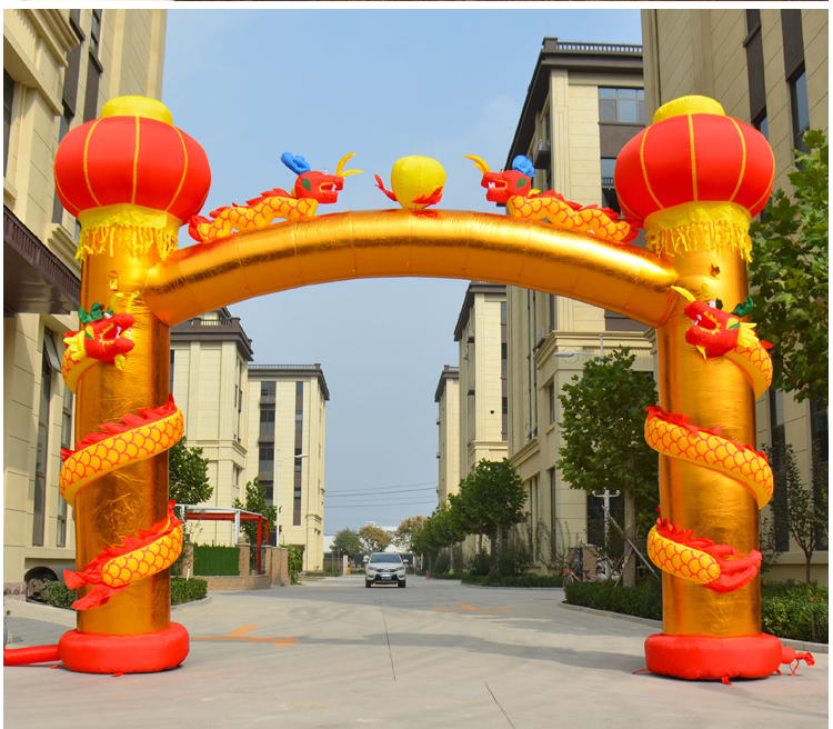 漳州节日拱门灯笼柱
